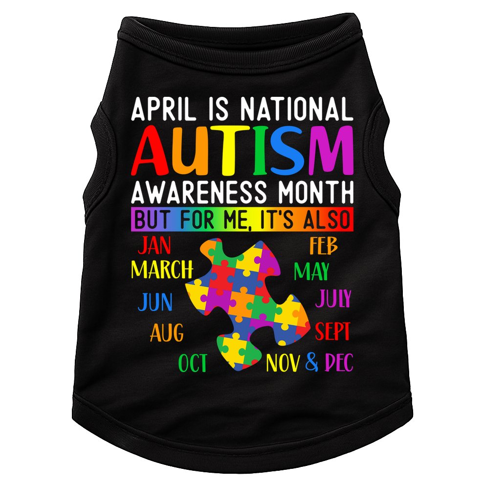 April Is National Autism Awareness Month Doggie Tank