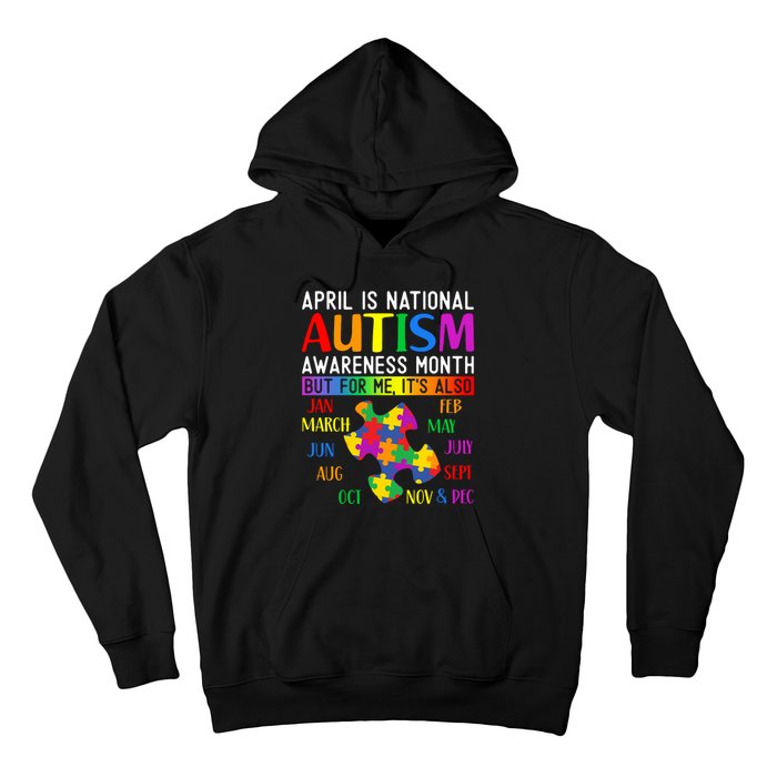 April Is National Autism Awareness Month Hoodie