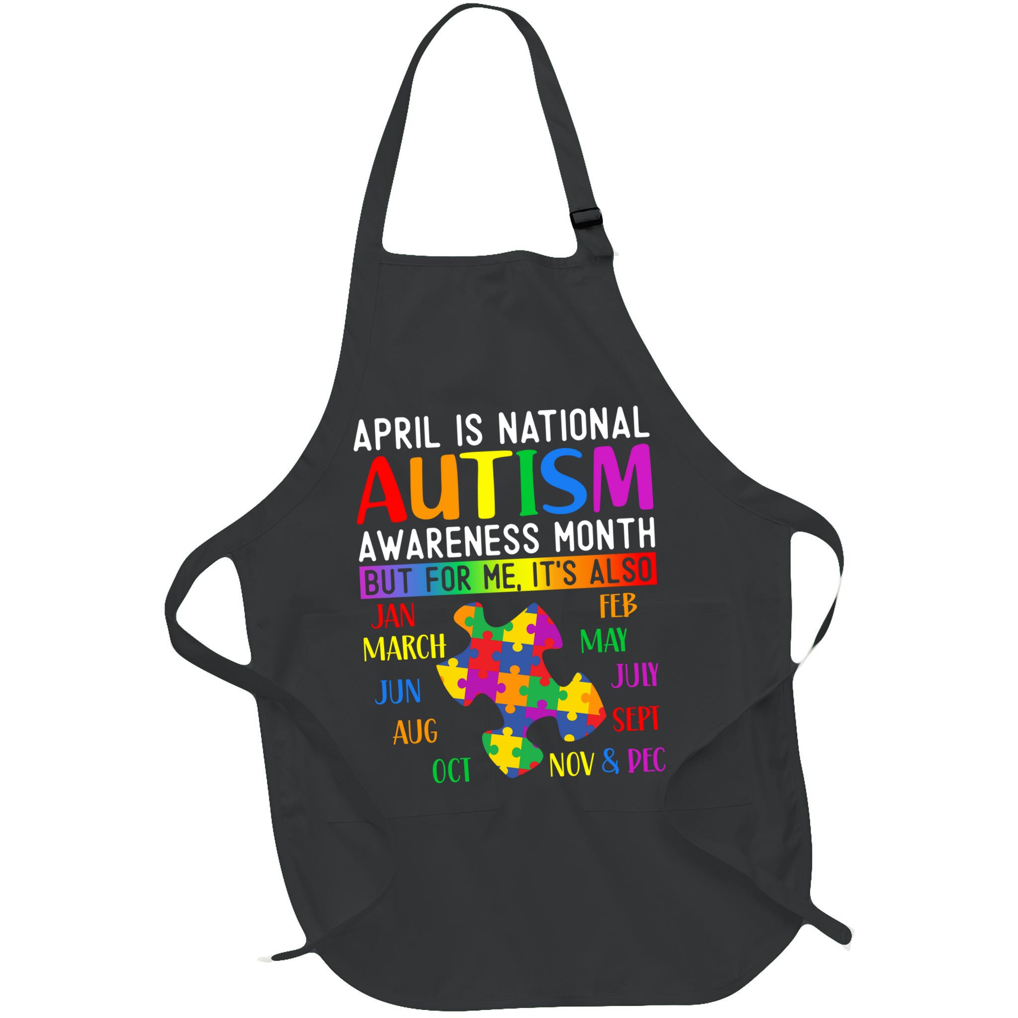 April Is National Autism Awareness Month Apron