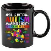April Is National Autism Awareness Month 11oz C Handle Ceramic Mug