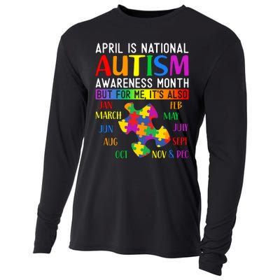 April Is National Autism Awareness Month Cooling Performance Long Sleeve Crew