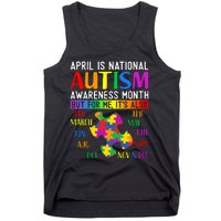 April Is National Autism Awareness Month Tank Top