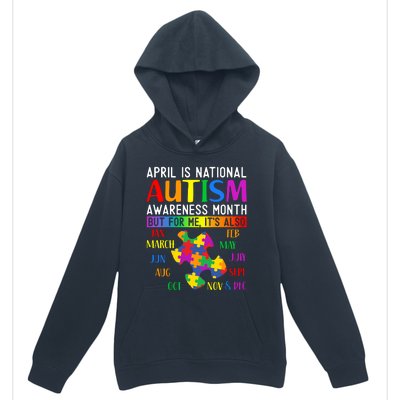 April Is National Autism Awareness Month Urban Pullover Hoodie