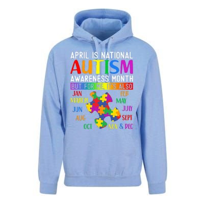 April Is National Autism Awareness Month Unisex Surf Hoodie