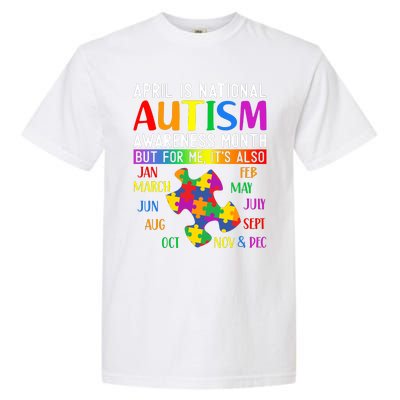 April Is National Autism Awareness Month Garment-Dyed Heavyweight T-Shirt