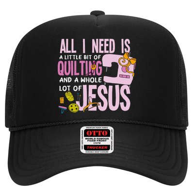 All I Need Is Quilting And Jesus Funny Christian Quilter Hat