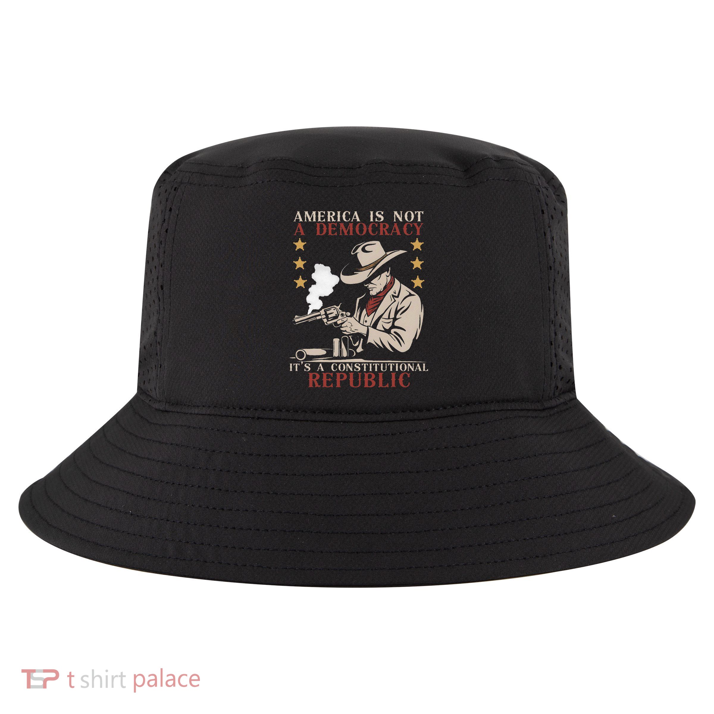 America Is Not A Democracy ItS A Constitutional Republic Cool Comfort Performance Bucket Hat