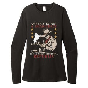 America Is Not A Democracy ItS A Constitutional Republic Womens CVC Long Sleeve Shirt