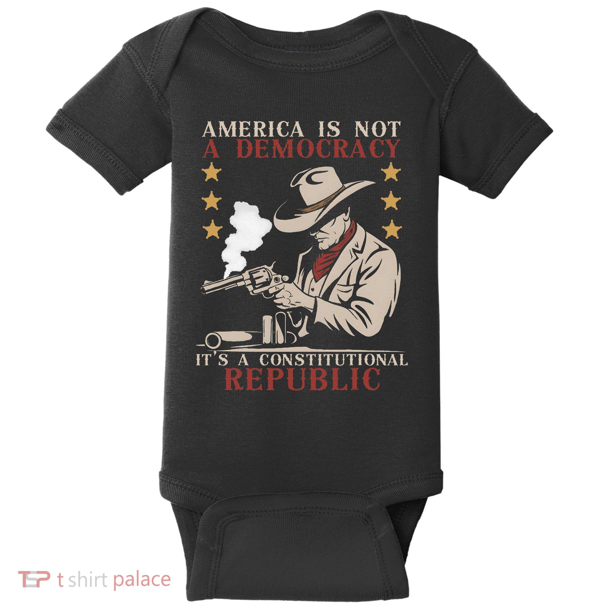 America Is Not A Democracy ItS A Constitutional Republic Baby Bodysuit