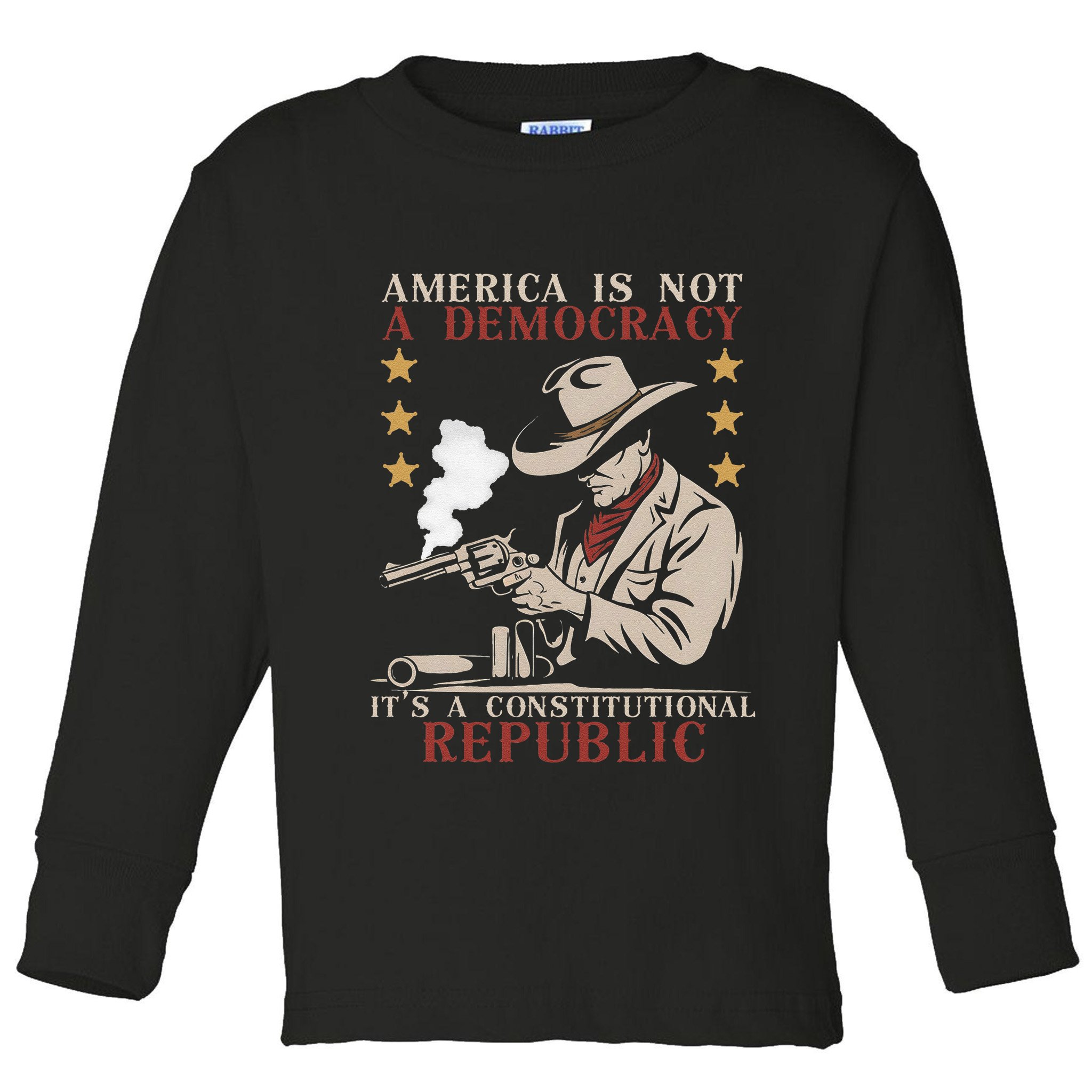 America Is Not A Democracy ItS A Constitutional Republic Toddler Long Sleeve Shirt