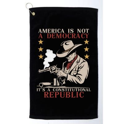 America Is Not A Democracy ItS A Constitutional Republic Golf Towel