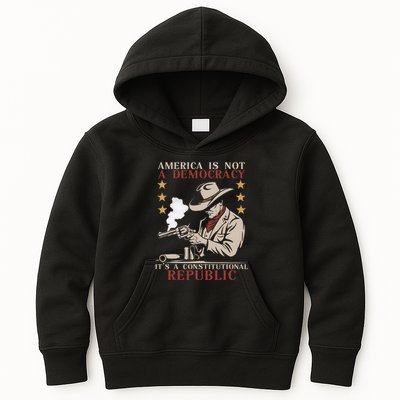 America Is Not A Democracy ItS A Constitutional Republic Kids Hoodie