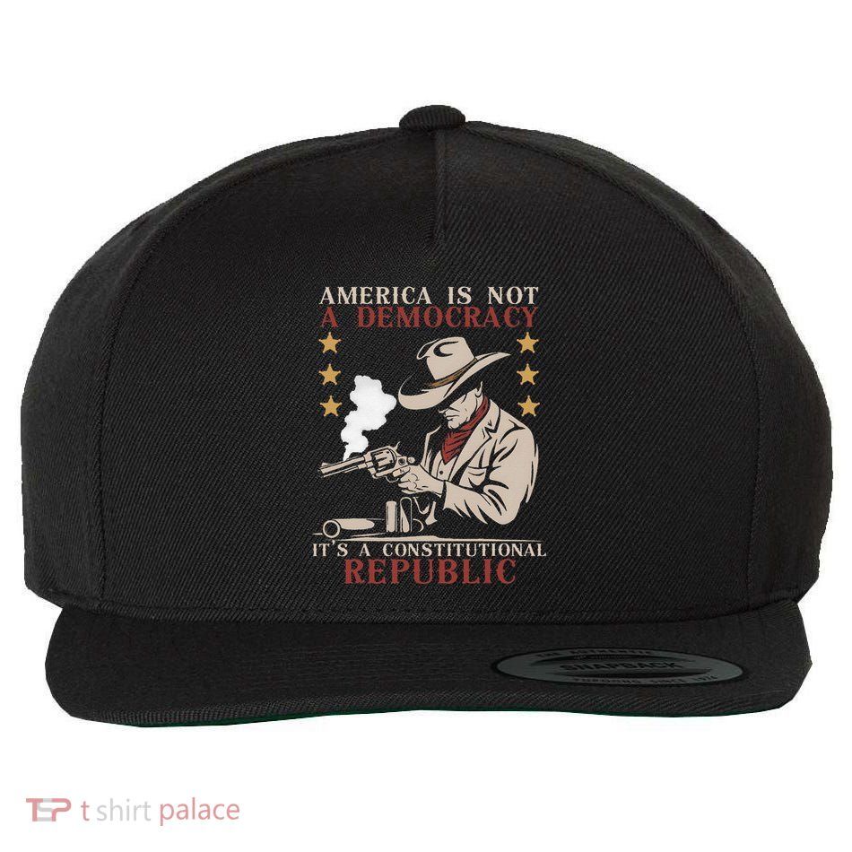 America Is Not A Democracy ItS A Constitutional Republic Wool Snapback Cap