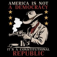 America Is Not A Democracy ItS A Constitutional Republic Zip Tote Bag