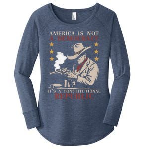 America Is Not A Democracy ItS A Constitutional Republic Women's Perfect Tri Tunic Long Sleeve Shirt