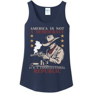 America Is Not A Democracy ItS A Constitutional Republic Ladies Essential Tank