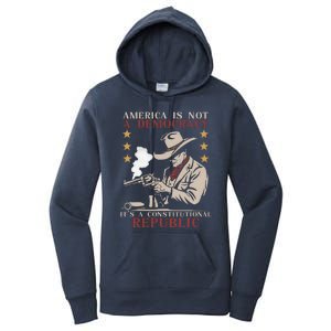 America Is Not A Democracy ItS A Constitutional Republic Women's Pullover Hoodie