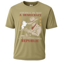 America Is Not A Democracy ItS A Constitutional Republic Cooling Performance Crew T-Shirt