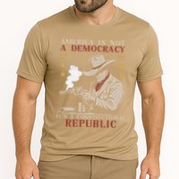 America Is Not A Democracy ItS A Constitutional Republic Cooling Performance Crew T-Shirt