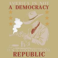 America Is Not A Democracy ItS A Constitutional Republic Button