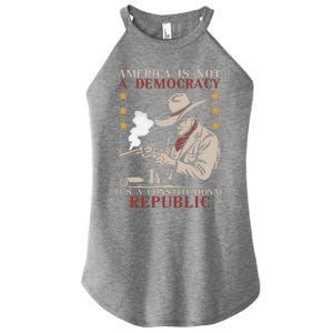 America Is Not A Democracy ItS A Constitutional Republic Women's Perfect Tri Rocker Tank