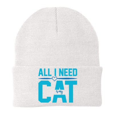 All I Need Is My Cat Knit Cap Winter Beanie