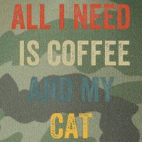 All I Need Is Coffee And My Cat Legacy Tie Dye Trucker Hat