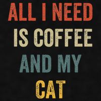 All I Need Is Coffee And My Cat Ladies PosiCharge Tri-Blend Wicking Tank