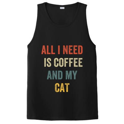 All I Need Is Coffee And My Cat PosiCharge Competitor Tank