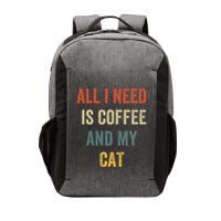 All I Need Is Coffee And My Cat Vector Backpack