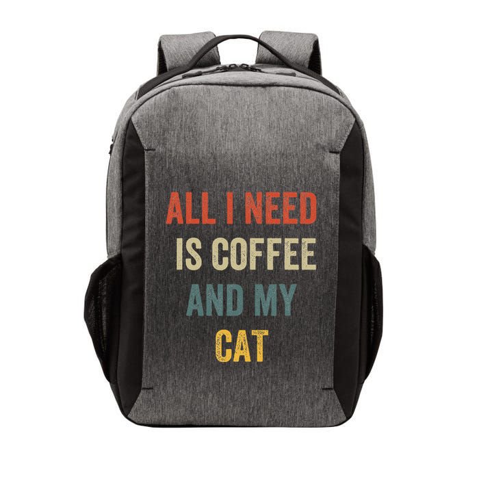 All I Need Is Coffee And My Cat Vector Backpack