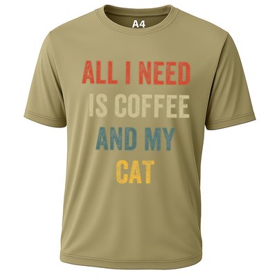 All I Need Is Coffee And My Cat Performance Shirt