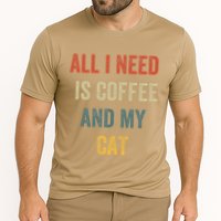 All I Need Is Coffee And My Cat Performance Shirt