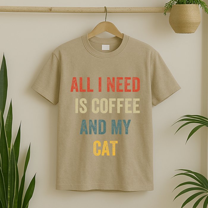 All I Need Is Coffee And My Cat T-Shirt