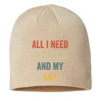 All I Need Is Coffee And My Cat Sustainable Beanie
