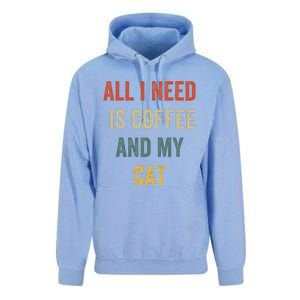 All I Need Is Coffee And My Cat Unisex Surf Hoodie