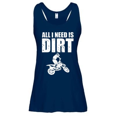 All I Need Is Dirt Bike Motocross OffRoading Ladies Essential Flowy Tank