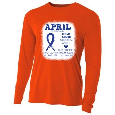 April Is National Abuse Prevention Month Awareness Meaningful Gift Cooling Performance Long Sleeve Crew