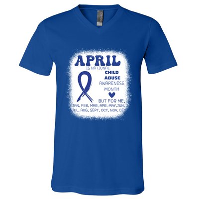 April Is National Abuse Prevention Month Awareness Meaningful Gift V-Neck T-Shirt