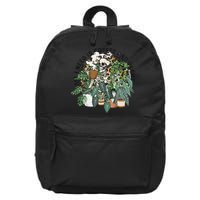 All I Need Is Coffee And Plants Funny Skeleton Gardening Lover 16 in Basic Backpack