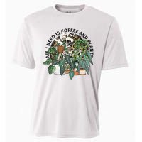 All I Need Is Coffee And Plants Funny Skeleton Gardening Lover Cooling Performance Crew T-Shirt