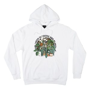 All I Need Is Coffee And Plants Funny Skeleton Gardening Lover Hoodie