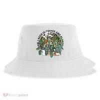 All I Need Is Coffee And Plants Funny Skeleton Gardening Lover Sustainable Bucket Hat