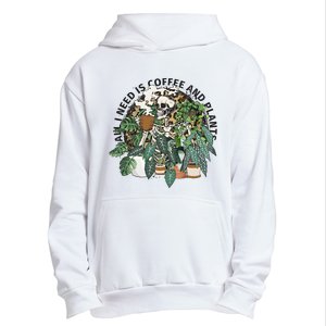 All I Need Is Coffee And Plants Funny Skeleton Gardening Lover Urban Pullover Hoodie