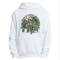 All I Need Is Coffee And Plants Funny Skeleton Gardening Lover Urban Pullover Hoodie