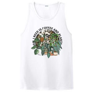 All I Need Is Coffee And Plants Funny Skeleton Gardening Lover PosiCharge Competitor Tank