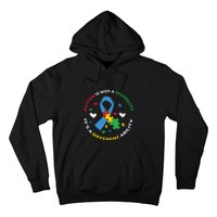 Autism Is Not A Disability It's A Different Ability Ribbon Pluzzle Hoodie