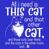 All I Need Is This Cat And That Other Cat And Those Cats Funny Gift Visor