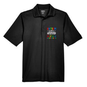 Autism Is Not A Tragedy Ignorance Is Autism Awareness Puzzle Men's Origin Performance Pique Polo