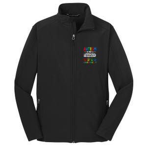 Autism Is Not A Tragedy Ignorance Is Autism Awareness Puzzle Core Soft Shell Jacket